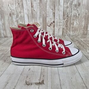 Converse Chuck Taylor All Star High Top Red Canvas M9621 Womens 7.5 Mens 5.5